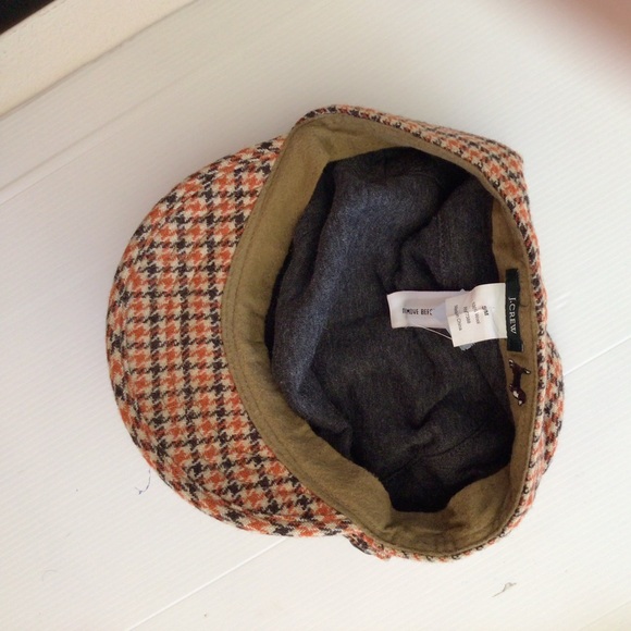 FALL SALE 💜VINTAGE J CREW UNISEX PLAID NEWBOY CAP - size S/M - Picture 2 of 6